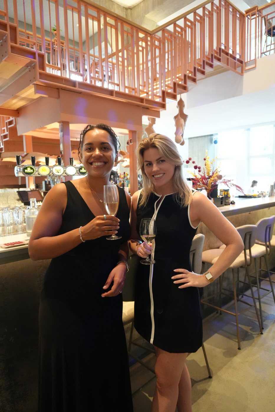 A toast at the bar