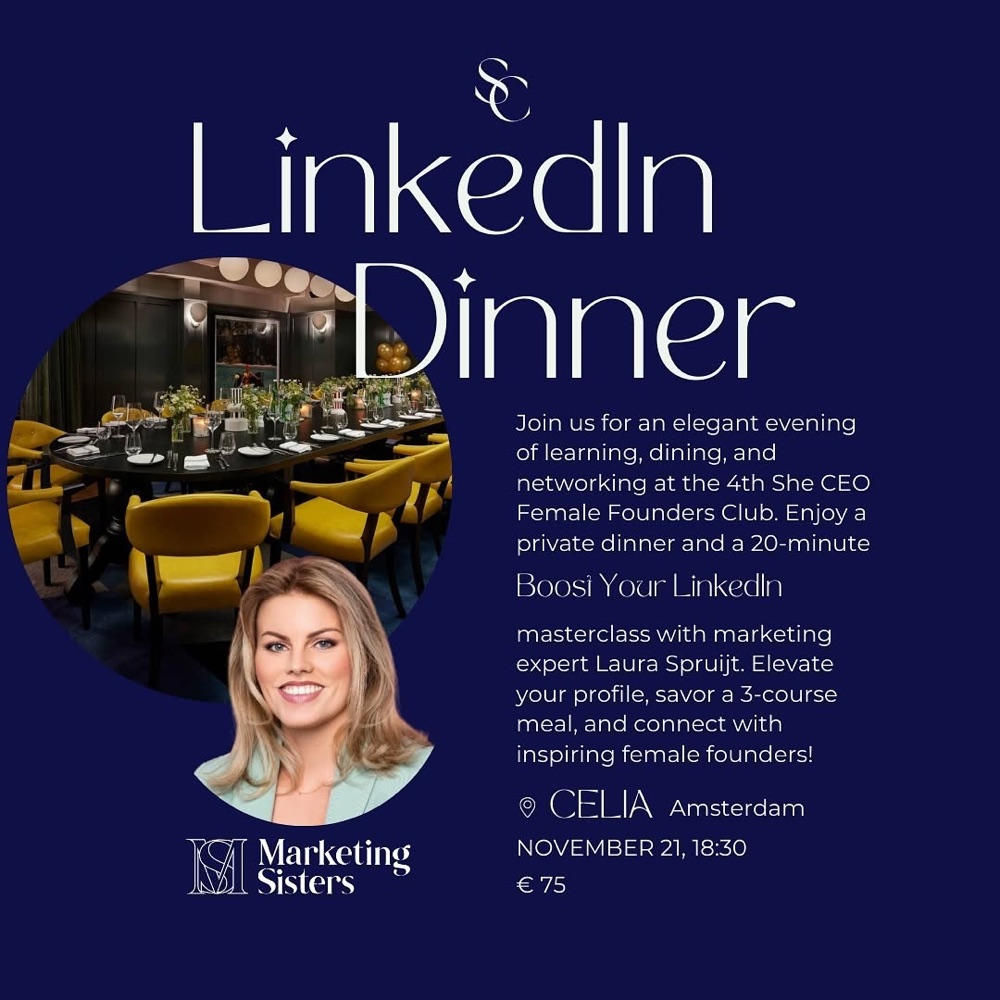 LinkedIn Dinner, Boost Your LinkedIn masterclass with Laura Spruijt